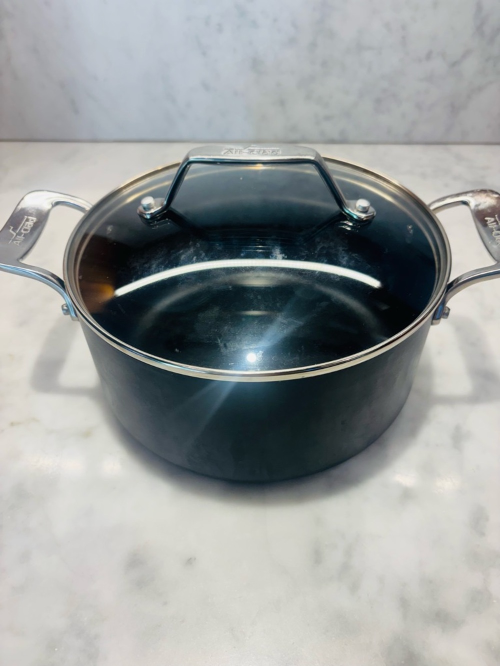 All-Clad 4 QT/3.8 L Black Cookware Lid - Brand